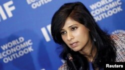 资料照:国际货币基金组织(IMF)第一副总裁吉塔·戈皮纳特 (Gita Gopinath)