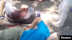 中国东北吉林省星期一(6月10日)发生一起公园持刀伤人事件,四名在中国工作的美国艾奥瓦州康奈尔学院教师被刺伤。(路透社转发)