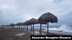 艾达飓风袭击古巴首都哈瓦那(2021年8月27日)