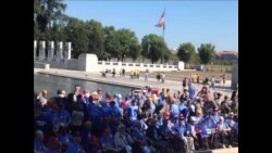 二战老兵华盛顿之行成为预算之争焦点  二战老兵华盛顿之行成为预算之争焦点