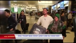 Ông Trump ban hành lệnh cấm du hành mới Ông Trump ban hành lệnh cấm du hành mới