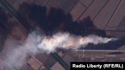 乌克兰军队对位于俄罗斯南部北高加索地区克拉斯诺达尔·卡拉伊(Krasnodar Krai)附近的一座弹药库发动无人机攻击。资料照,2024年9月21日