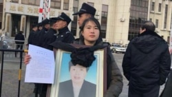 2018年12月28日,李宁被禁止进入山东蓬莱市法院听取李淑莲案重审判决。(李宁提供)