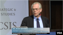 白宫贸易政策主任彼得·纳瓦罗