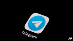 加密通讯应用程序“电报”(Telegram)的图标