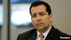 资料照片：美国反间谍与安全中心主任伊凡尼纳出席一次网络安全会议。(2017年10月31日)