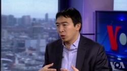 华裔总统参选人杨安泽接受VOA专访 华裔总统参选人杨安泽接受VOA专访