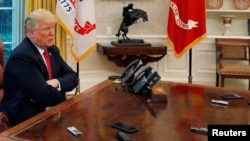 川普总统2018年8月20日在白宫接受路透社专访(路透社)