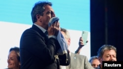 阿根廷总统选举候选人现任经济部长塞尔吉奥‧马萨