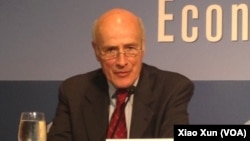 《美国世纪结束了?》作者约瑟夫·奈 (美国之音萧洵拍摄)