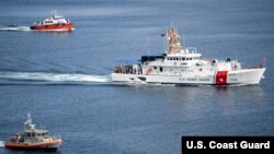 美国海岸警卫队的船只即将抵达关岛。(2020年9月24日)