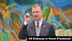 资料照片:时任美国驻越南大使的康达。(美国驻越南大使馆脸书图片)