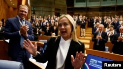 梅洛尼在罗马会见意大利兄弟党新当选的国会议员(2022年10月10日)