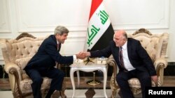 Державний секретар США Джон Керрі та новий прем’єр-міністр Іраку Гайдер аль-Абаді