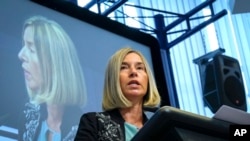 ဥရောပသမဂ္ဂ (EU) နိုင်ငံခြား မူဝါဒရေးရာ အကြီးအကဲ Federica Mogherini