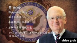 美国前任驻华大使芮效俭(J. Stapleton Roy)