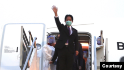 台湾副总统赖清德2022年1月25日抵达洛杉矶(照片来自赖清德的推特账号)