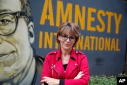 资料照:国际特赦组织秘书长艾格尼斯·卡拉马德