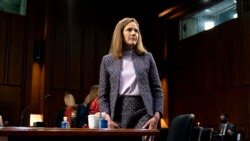 တရားသူကြီး Barrett ခန့်ထားရေး ဒီကနေ့ နောက်ဆုံးကြားနာမယ် တရားသူကြီး Barrett ခန့်ထားရေး ဒီကနေ့ နောက်ဆုံးကြားနာမယ်