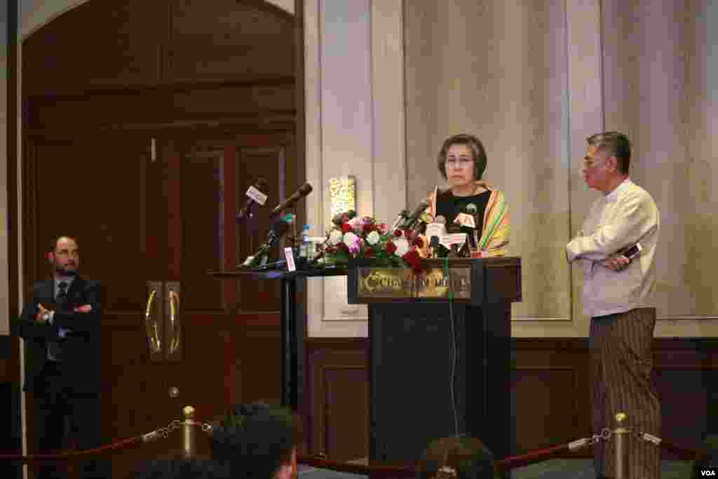 မြန်မာနိုင်ငံဆိုင်ရာ  ကုလသမဂ္ဂ လူ့အခွင့်အရေးအထူးကိုယ်စားလှယ် Dr.Yanghee Lee သတင်းစာရှင်းလင်းပွဲ