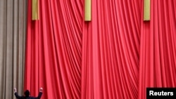 中国十四届全国人大一次会议3月13日于北京人民大会堂闭幕。(路透社)