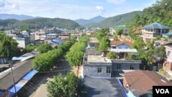 中缅边境上的拉咱,这是一个友克钦独立军控制的城镇。