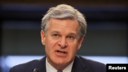 美国联邦调查局(FBI)局长克里斯托弗·雷(Christopher Wray)(路透社资料图)