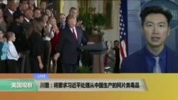 VOA连线:川普:将要求习近平处理从中国生产的阿片类毒品 VOA连线:川普:将要求习近平处理从中国生产的阿片类毒品