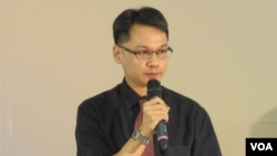 台湾人权博物馆筹备处主任王逸群(美国之音张永泰拍摄)