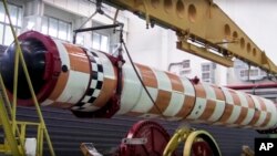 Фото випробовування підводного дрона "Посейдон", зроблене з відео Міністерства оборони Росії (АР)