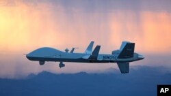 资料照片:通用原子航空系统有限公司生产的MQ-9B“空中卫士”无人机。