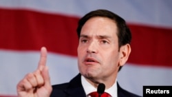 资料照片:佛罗里达州共和党籍联邦参议员马可·鲁比奥。