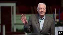 资料照片:美国第39任总统吉米·卡特。