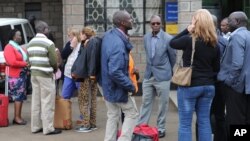 2016年7月,活跃在南苏丹的多个非政府组织的救援人员抵达肯尼亚(资料图片)