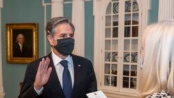 布林肯于2021年1月26日正式宣誓成为美国第71任国务卿。(照片来源:美国国务院)