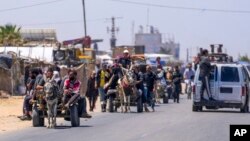 နေရပ်စွန့်ခွာနေကြတဲ့ ပါလက်စတိုင်းဒေသခံများ (မေ ၁၄၊ ၂၀၂၄)