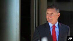 前美国白宫国家安全事务顾问迈克尔•弗林 (资料照片)