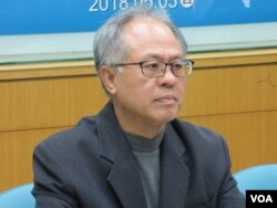 台湾民主基金会副执行长严建发 (美国之音张永泰拍摄)