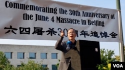 全美学自联理事陈闯创(美国之音萧雨拍摄)