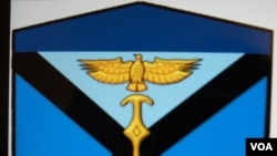 日本水陆机动团部队的标志(美国之音歌篮拍摄)