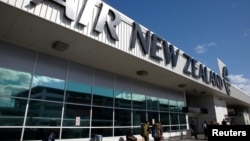 资料照:奥克兰机场新西兰航空公司的航站楼。