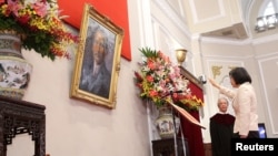 台湾总统蔡英文2016年5月20日宣誓就任(路透社)