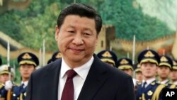 习近平主席在欢迎埃及总统的仪式上(2014年12月23日)