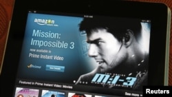 iPad上显示的亚马逊流媒体应用程序(2012年8月7日)