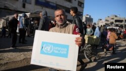 ကုလသမဂ္ဂ UNRWA ရဲ့ကူညီထောက်ပံ့မှု လက်ခံရှိသူတစ်ဦး