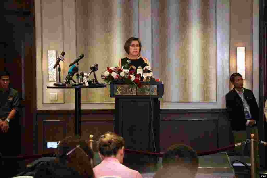 မြန်မာနိုင်ငံဆိုင်ရာ  ကုလသမဂ္ဂ လူ့အခွင့်အရေးအထူးကိုယ်စားလှယ် Dr.Yanghee Lee သတင်းစာရှင်းလင်းပွဲ