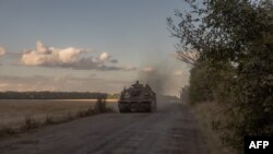 Xe tăng Ukraine gần biên giới Nga, ngày 12/8/2024.