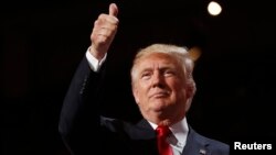 Tỷ phú Donald Trump tại Đại hội Đảng toàn quốc của Đảng Cộng hòa, ngày 21/7/2016.