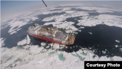 北冰洋的水面正在扩展(美国海警队资料照片)