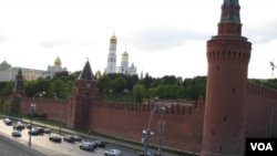 中俄领导人今年仍然频繁互动。莫斯科克里姆林宫。(美国之音白桦拍摄)